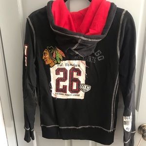 Official NHL Blackhawks Zip Hoodie Newbury Collection